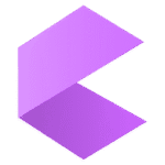 Stylized purple geometric "C" shape, formed by two interlocking chevrons, used as the favicon for Classic Art Puzzles.