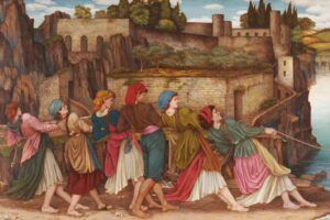 The Women of Sorrento Drawing in the Boats – Stanhope